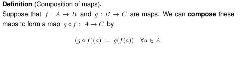 Mathematical text in clear print