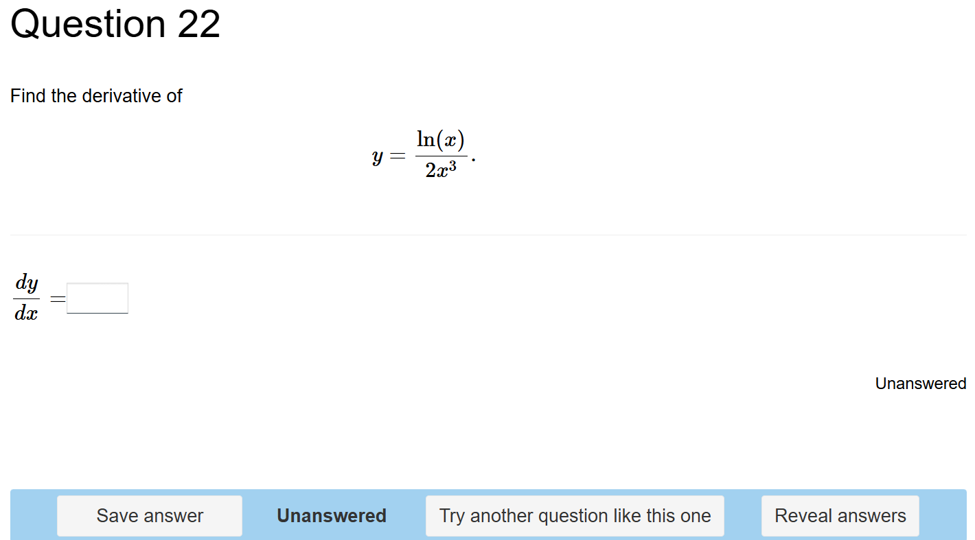 A question on the Numbas maths e-learning platform